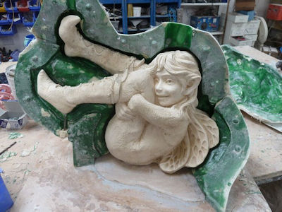 Mould for complex stone statue