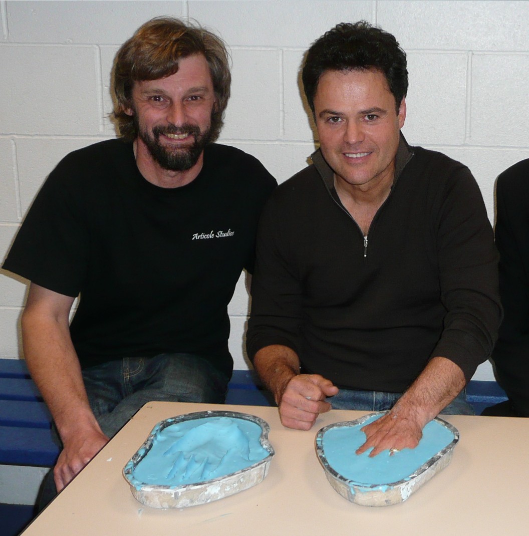 Handprints with Donny Osmond