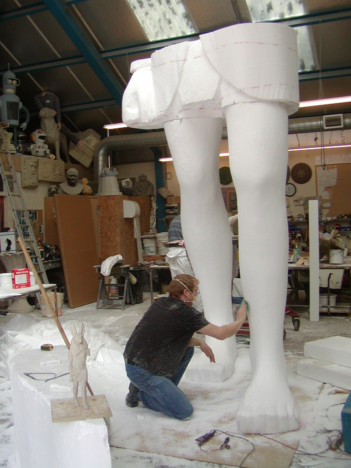 Our poly carver at work