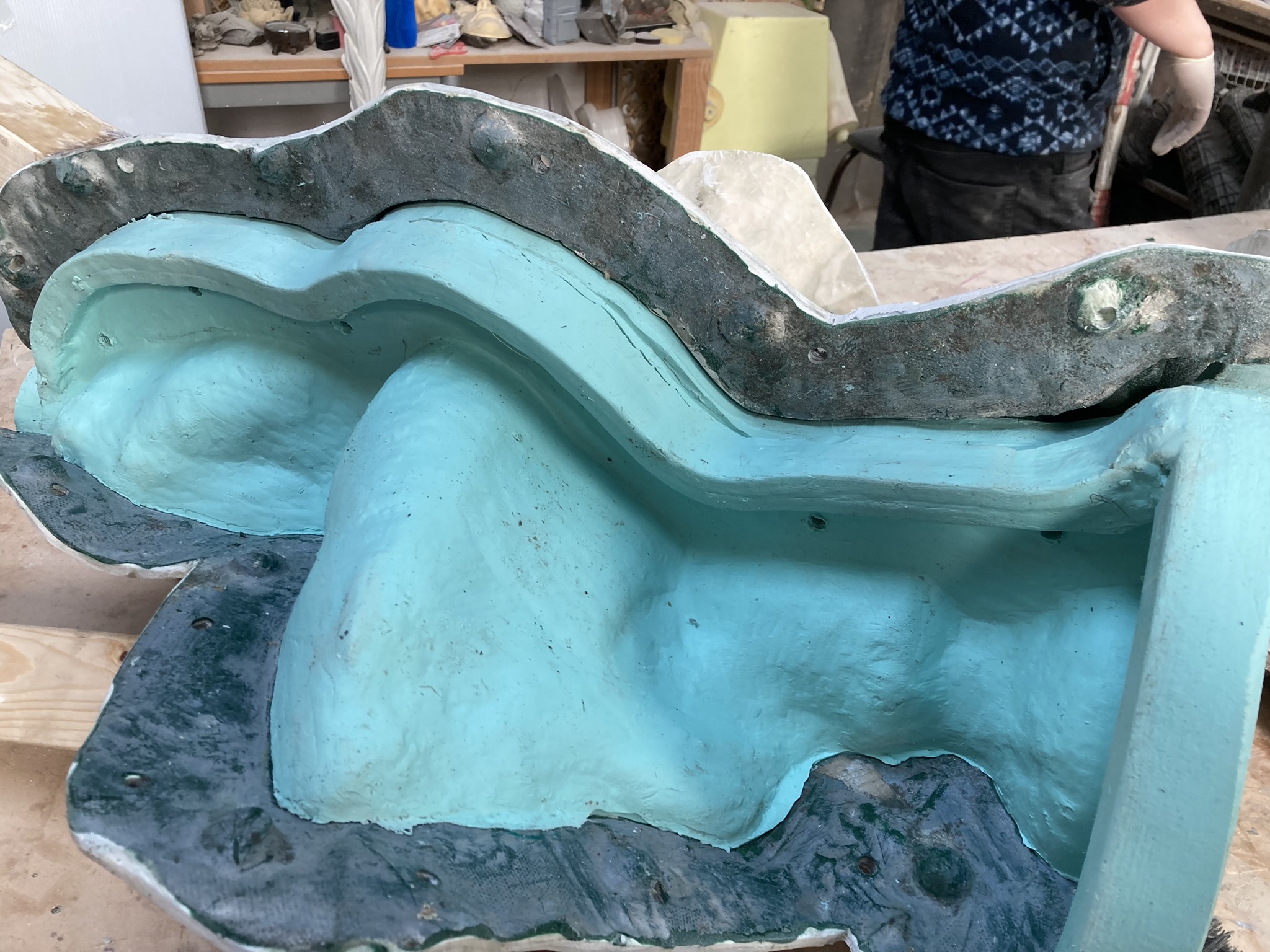 mould for statue bust