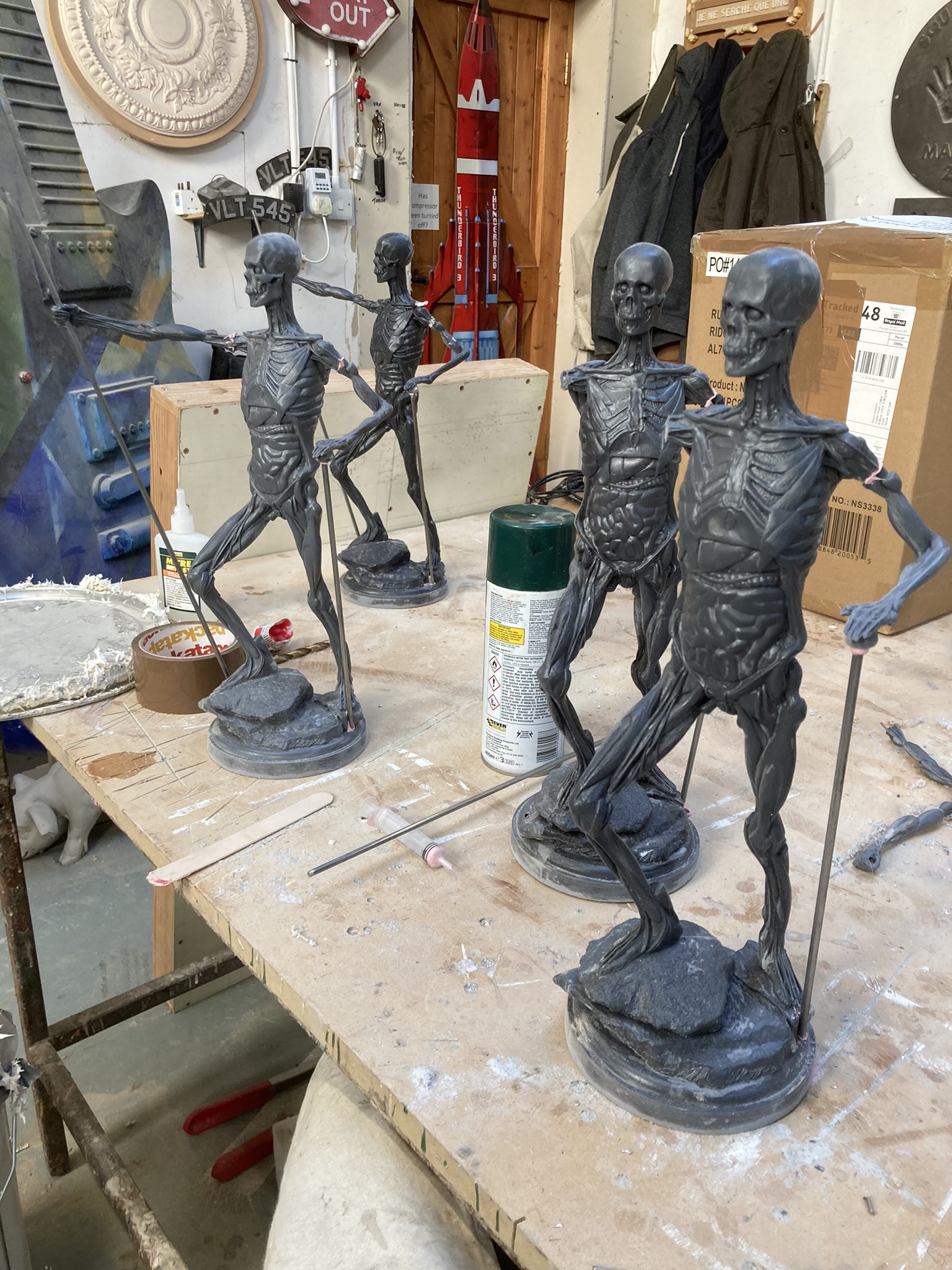 resin casts of maquettes
