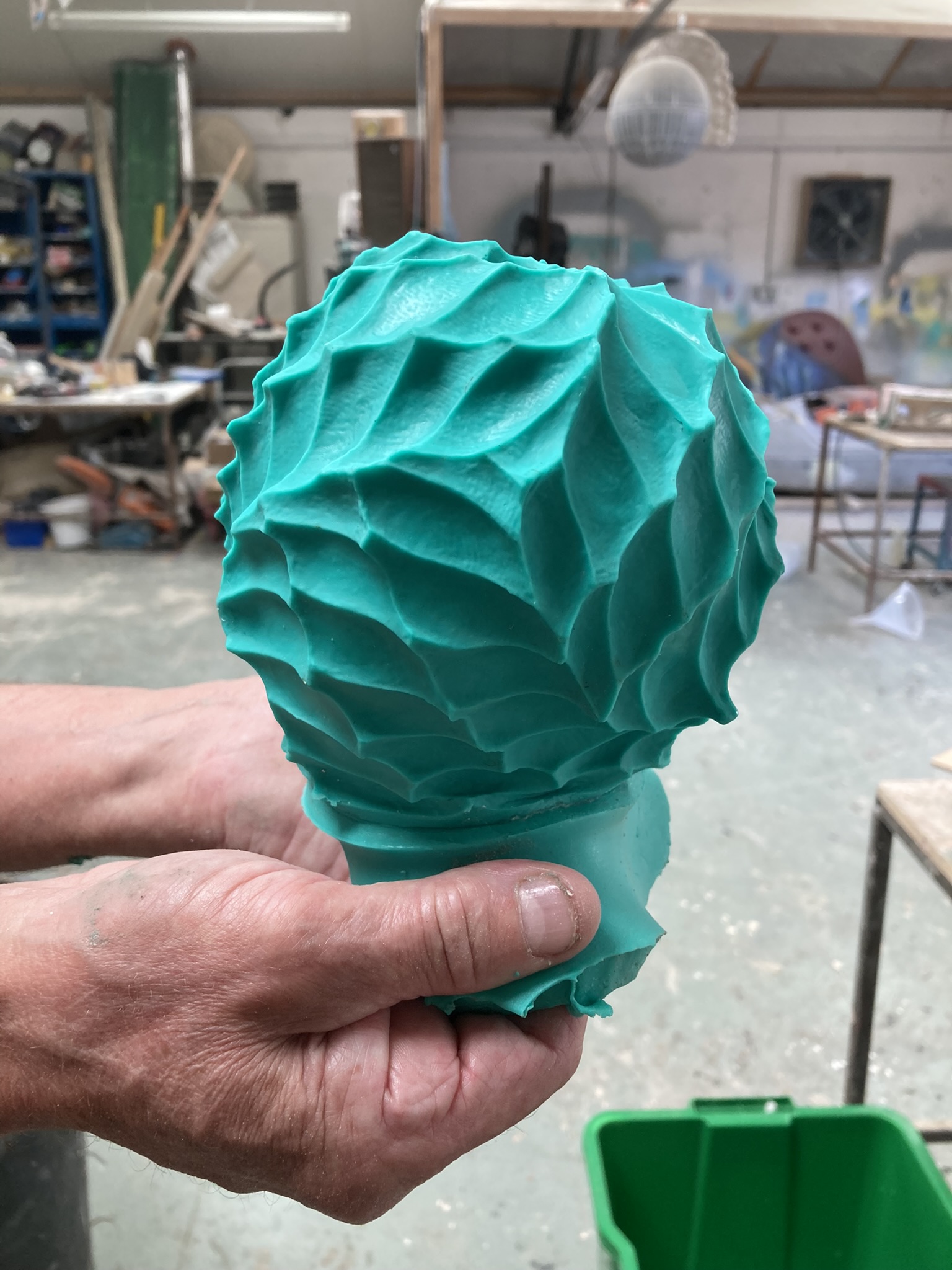 silicone mould reversed